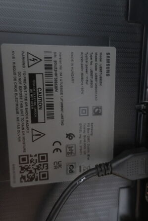 Fjernsyn 65" SAMSUNG UE65TY6905K samt anlæg YAMAHA
