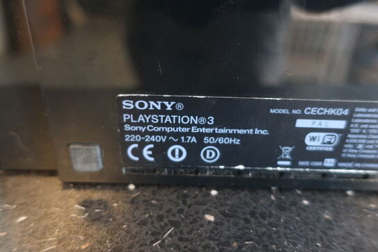 Spillekonsol SONY PLAYSTATION 3 samt subwoofer