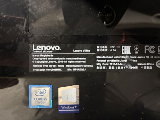 All in one computer LENOVO V510z, labelprinter BROTHER m.m.