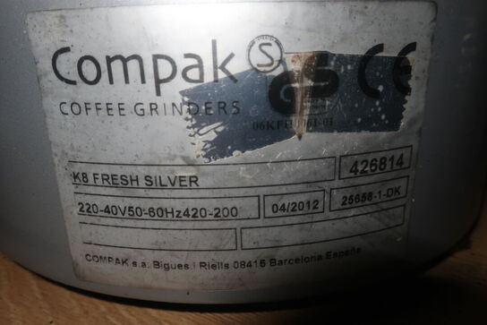 Kaffekværn COMPAK Coffee Grinders K8 Fresh Silver