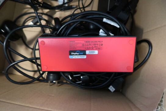 Tastatur, rollermouse, dockingstation LENOVO samt headset JABRA