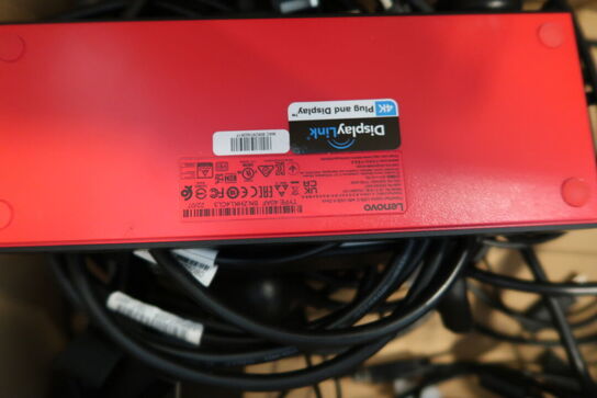 Tastatur, rollermouse, dockingstation LENOVO samt headset JABRA