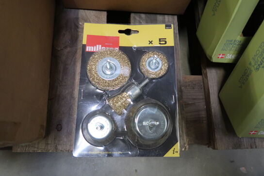 10 pk. Millarco Stålbørstesæt - 5 dele