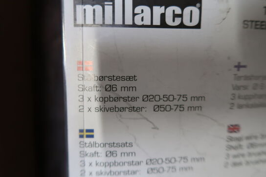 10 pk. Millarco Stålbørstesæt - 5 dele