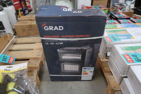 Gasvarmeovn m/blæser 4,2 kW - Grad
