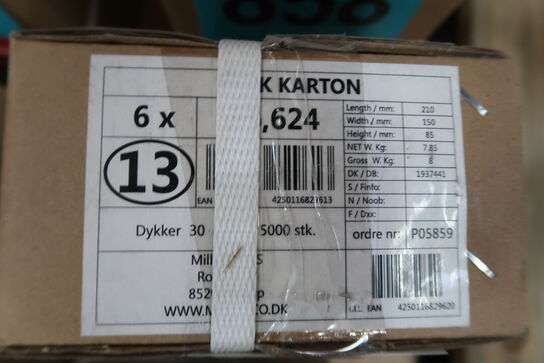 6 pk. Kawasaki dykkere 30 mm - 5000 stk.