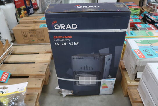 Gasvarmeovn m/blæser 4,2 kW - Grad