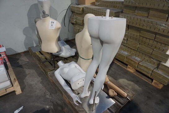 Diverse butiksmannequin