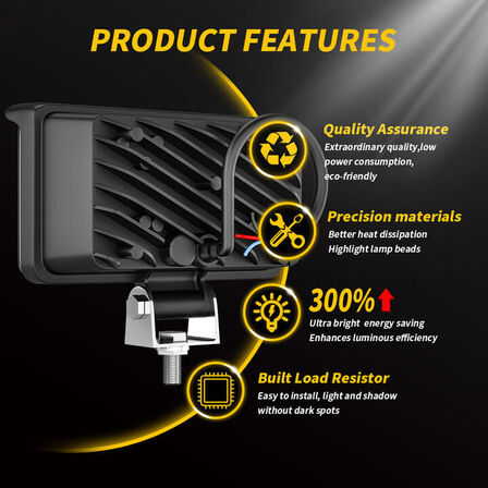 6 stk. Arbejdslygte LED StormBeam 80