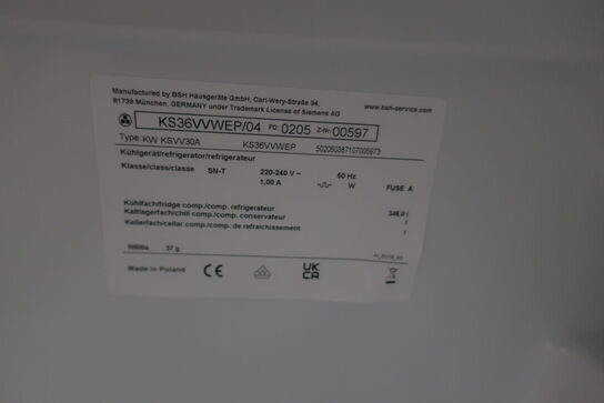 Køleskab SIEMENS KW KSVV30A