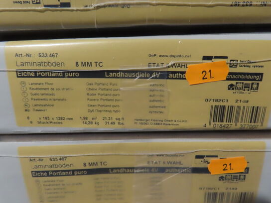 80 kvm. Parketgulv - Oak Portland Puro
