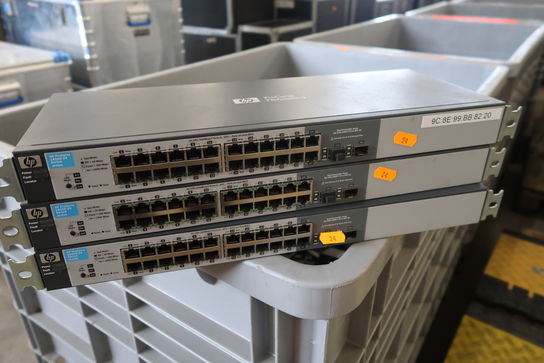 3 stk. Netværks switche HP ProCurve 1810G-24