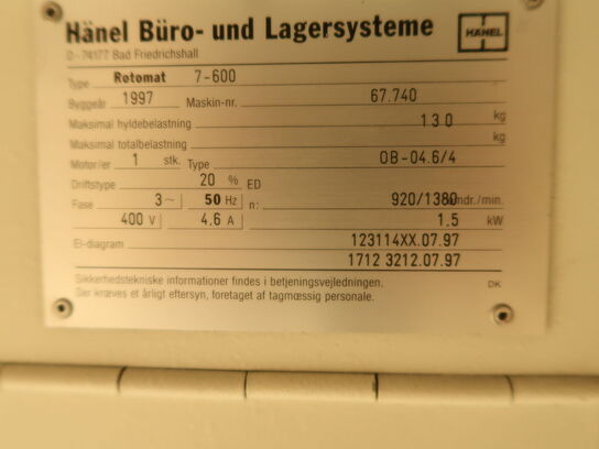 Robotautomat HÄNEL ROTOMAT