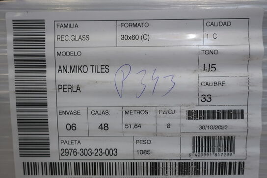 48 pk. klinker AN. MIKO TILES Perla 300x600 mm.