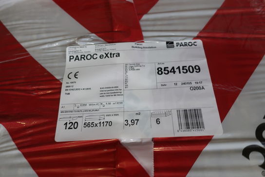 2 stk. paller med isolering PAROC eXtra 8541509