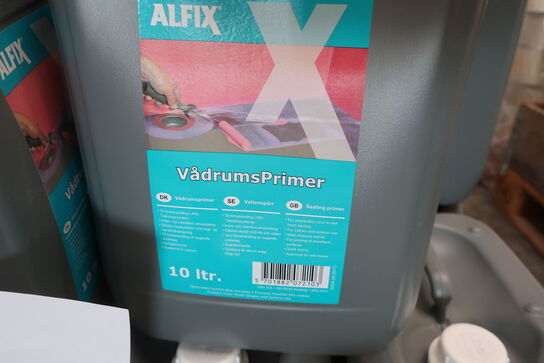 Palle med vådrumsprimer ALFIX 10 Ltr