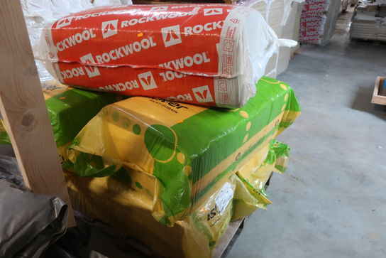 Palle med isolering ISOVER, ROCKWOOL