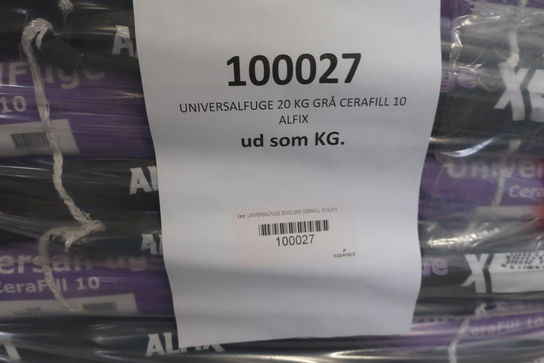 Palle med universalfugemasse ALFIX Grå Cerafill 10, 20 Kg