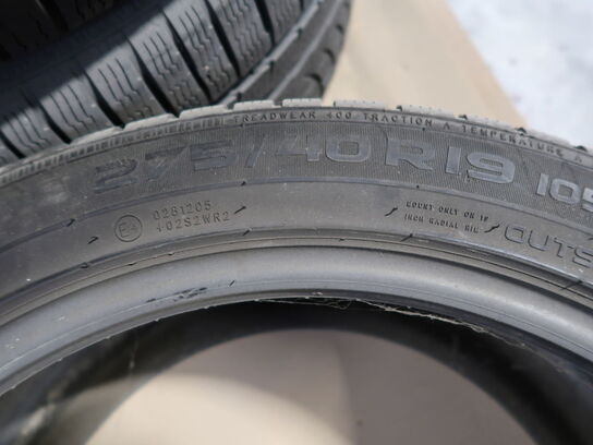 Bildæk 2x245/45R19 og 2x275/40R19 Vinter