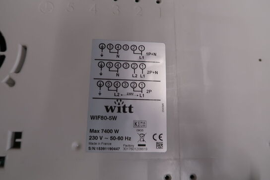 Witt WIF80-5 induktionskogeplade