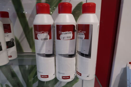 3 stk. Miele Plejemiddel til rustfrit stål SteelCare, 250 ml