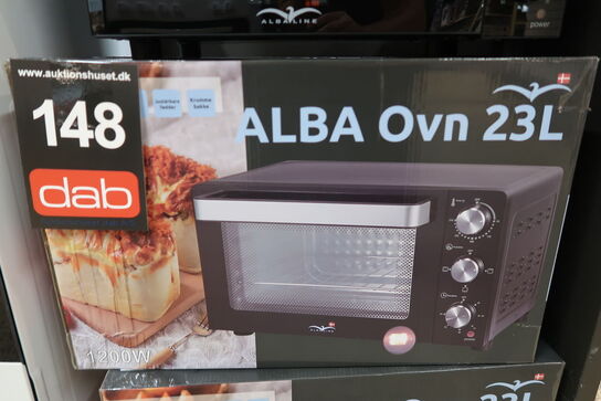 ALBA bordovn med grill 23 liter