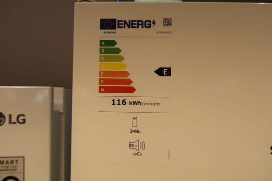 Siemens KS36VFWEP Fritstående køleskab