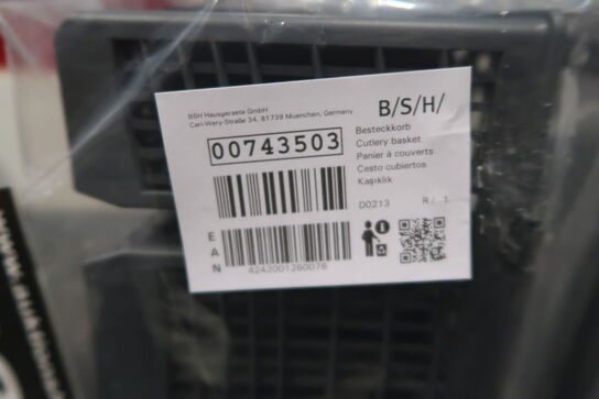 SMS85M22DE/44 Bosch Sz73100 Bestikkurv