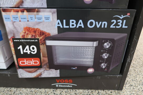 ALBA bordovn med grill 23 liter