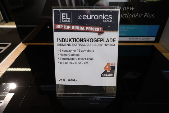 Siemens ED851HWB1M Induktionskogeplade