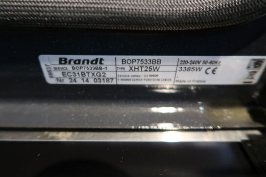 Brandt BOP 7533 BB indbygningsovn