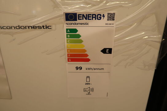 Scandomestic SKS 262 W Hvid Fritstående køleskab