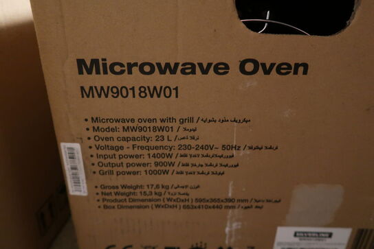 Silverline MW 9018 W 01 Indbygget Grill mikroovn