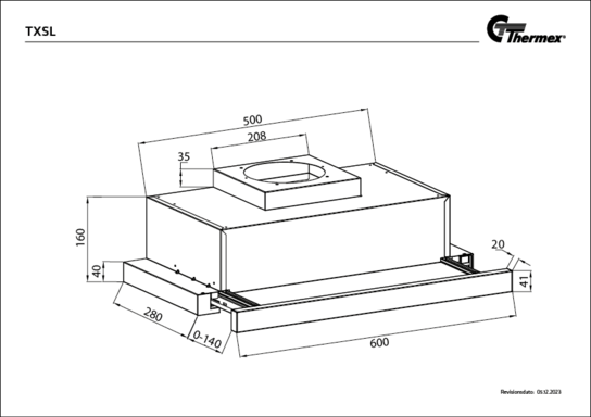 Thermex TXSL60 emhætte