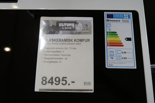 Husqvarna Keramisk komfur QSK65340SW