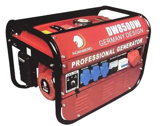 Generator med 6.5 hk benzin motor. 