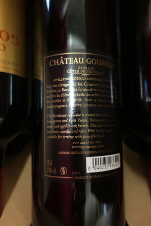 6 flasker rødvin CHATEAU GOURRAN grand vin de bordeaux