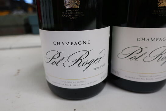 6 flasker champagne POL ROGER RESERVE