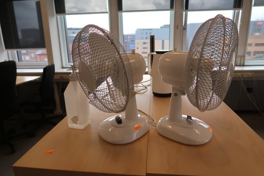 2 stk. reoler og 2 stk. ventilatorer