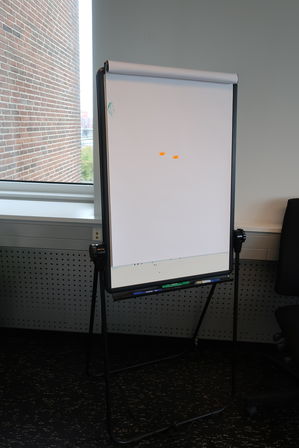 Whiteboard på stativ