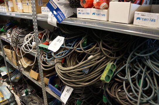Stort parti kraftkabler, 230 v, m.v.