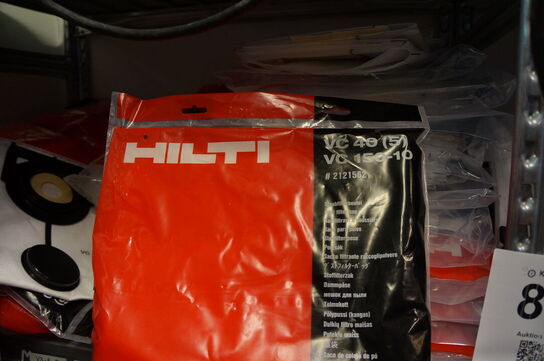 Stort parti støvsugeposer, m.v. HILTI