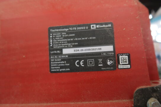 Bordrundsav EINHELL TC-TS 2025/2 U