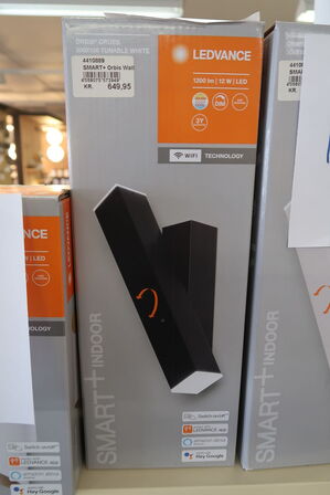 2 stk. LEDVANCE SMART+ WiFi - Tunable Orbis Wall - Sort