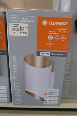 Ledvance Smart+ Wifi Cylindro UpDown væglampe, justerbar hvid, hvid