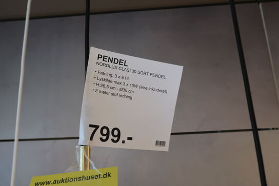 Nordlux Clasi 30 Pendel Black