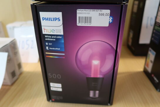 2 pk. Philips Hue White and color ambiance G95 - E27 pære