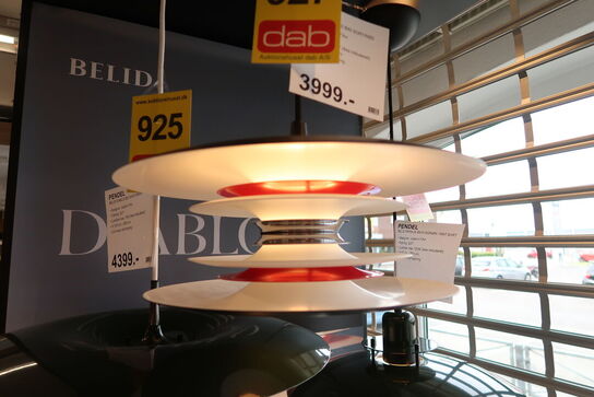 Belid Diablo Pendel Ø40 Sort Rød