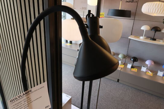 LIGA BRASSO SORT LED GULVLAMPE
