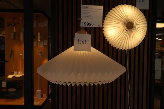 HALO DESIGN PARIS Ø56 HVID PLASTSKÆRM PENDEL